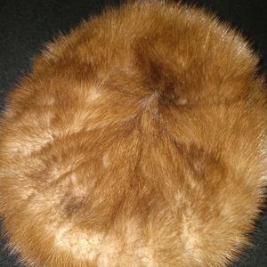 Vintage Medium 100% Mink Fur Hat from Cherry & Webb
